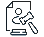 Auction bill of sale and gavel