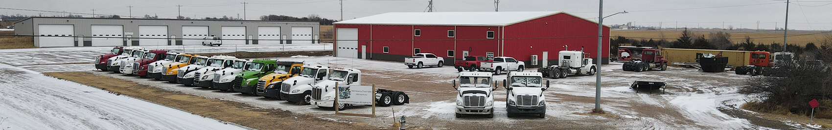 Customer reviewign trucks for sale